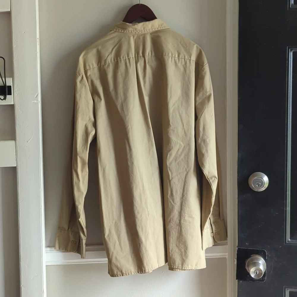 Men's OPEN TRAILS Cotton Button-up Tan/ Neutral X-Large - Picture 5 of 6